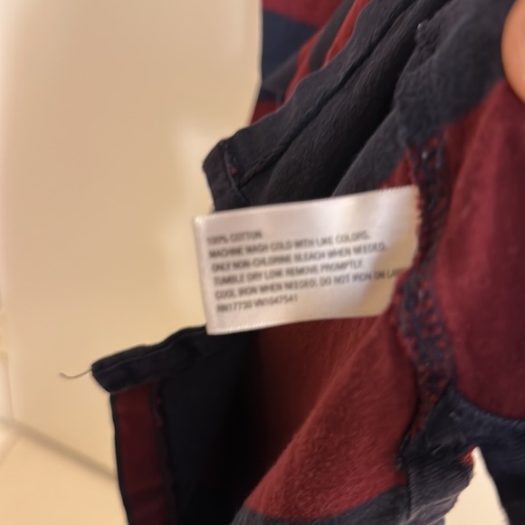 Used Mossimo Men’s S S/S red and blue striped polo shirt - Picture 5 of 7